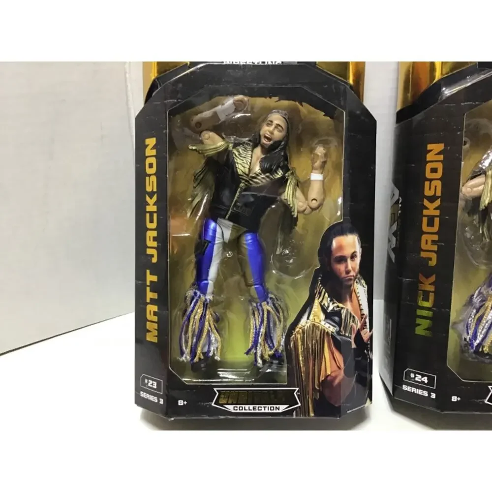 AEW Unrivaled Series 3 Young Bucks Matt & Nick Jackson Action Figure Set New